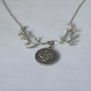Halloween Witch Snake Necklace Gothic Branch Pendant Women Gift