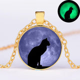 Halloween Witch Style Glow-in-the-Dark Necklace