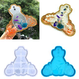 Halloween Woman Resin Tray Molds Silicone Coaster Mold Epoxy Resin Casting Molds