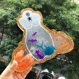 Halloween Woman Resin Tray Molds Silicone Coaster Mold Epoxy Resin Casting Molds