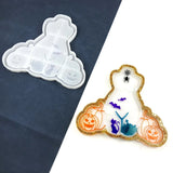Halloween Woman Resin Tray Molds Silicone Coaster Mold Epoxy Resin Casting Molds