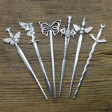Halloween Dragon Butterfly Hair Sticks Clips Witch Wiccan Hair Jewelry
