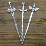 Halloween Dragon Butterfly Hair Sticks Clips Witch Wiccan Hair Jewelry