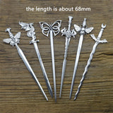 Halloween Dragon Butterfly Hair Sticks Clips Witch Wiccan Hair Jewelry