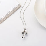 Halloween Glow-in-the-Dark Mushroom Necklace