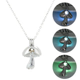 Halloween Glow-in-the-Dark Mushroom Necklace