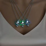 Halloween Glow-in-the-Dark Mushroom Necklace