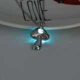 Halloween Glow-in-the-Dark Mushroom Necklace