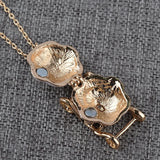 Halloween Magic Pumpkin Car Jumper Chain Necklace