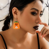 Halloween Acrylic Earrings Dark Sweet Witch Ghost Pumpkin