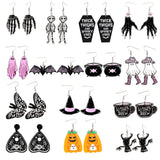Halloween Acrylic Earrings Dark Sweet Witch Ghost Pumpkin