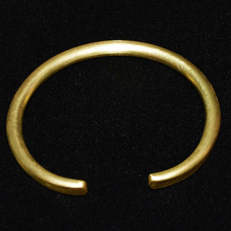 Hammered Brass Cuff Bracelet Vintage Bangle Unisex Jewelry