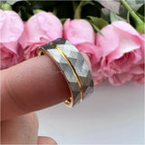 Tungsten Carbide Wedding Band Brushed Finish Comfort Fit