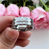 Tungsten Carbide Wedding Band Brushed Finish Comfort Fit