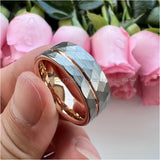 Tungsten Carbide Wedding Band Brushed Finish Comfort Fit