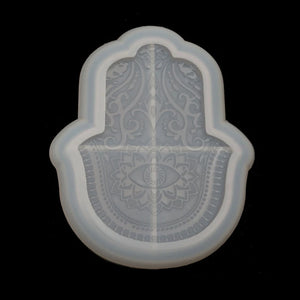 Hamsa Hand Tray Resin Mold Jewelry Plate Dish Casting Molds