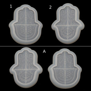 Hamsa Hand Tray Resin Mold Jewelry Plate Dish Casting Molds