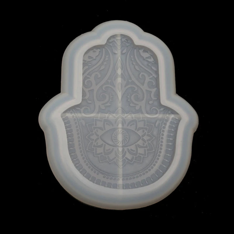 Hamsa Hand Tray Resin Mold for Jewelry Plate Dish Casting
