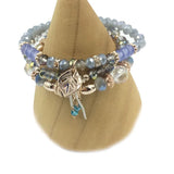 Wrap Friendship Couple Stone Leaves Charm Bead Bracelets Set Femme