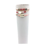 HanJing Crystal Heart Shell Bracelet for Women