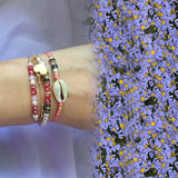 HanJing Crystal Heart Shell Bracelet for Women