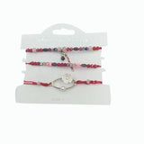 HanJing Crystal Chain Friendship Wrap Bracelet for Women
