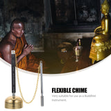 Telescopic Temple Chime Brass Fittings Yoga Hand Bells
