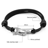 Braided Bracelet and Steel Charms Rope Couple Bracelet
