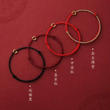 Hand Braided Red Rope Lucky Bracelet for Women Men Charms Bangles
