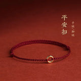 Hand Braided Red Rope Lucky Bracelet for Women Men Charms Bangles