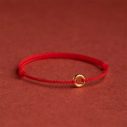 Hand Braided Red Rope Lucky Bracelet Women Men Charms Bangles
