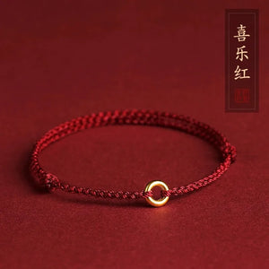 Hand Braided Red Rope Lucky Bracelet for Women Men Charms Bangles