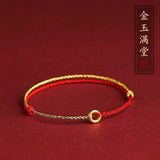 Hand Braided Red Rope Lucky Bracelet for Women Men Charms Bangles