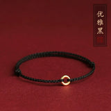 Hand Braided Red Rope Lucky Bracelet for Women Men Charms Bangles