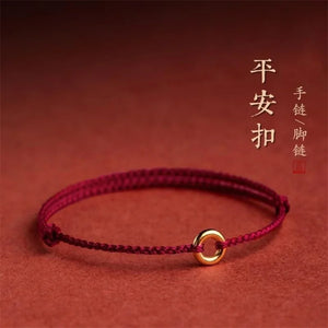 Hand Braided Red Rope Lucky Bracelet Women Men Charms Bangles