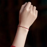 Hand Braided Red Rope Lucky Bracelet Women Men Charms Bangles