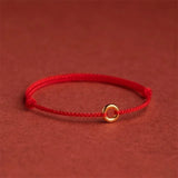 Hand Braided Red Rope Lucky Bracelet Women Men Charms Bangles