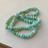 Braided Rope Knots Chalcedony Lapis Lazuli Amazonite Necklace