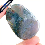 Hand Carved Brave Troops Green Agate Stone Pendant Necklace for Boys