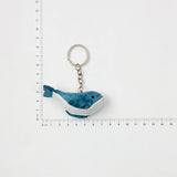 DIY Whale Keychain Wood Carving Pendant Keyring Gift