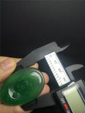 Hand Carved Green Chalcedony Buddha Pendant