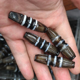 Hand Carved Tibetan Totem Agate Dzi Bead Necklace Pendant