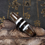Hand Carved Tibetan Totem Agate Dzi Bead Necklace Pendant