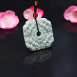 Hand Carved Jade Pixiu Pendant Necklace Charm Chinese Amulet Lucky