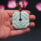 Hand Carved Jade Pixiu Pendant Necklace Charm Chinese Amulet Lucky