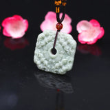 Hand Carved Jade Pixiu Pendant Necklace Charm Chinese Amulet Lucky