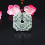 Hand Carved Jade Pixiu Pendant Necklace Charm Chinese Amulet Lucky