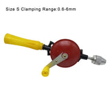 Hand Crank Drill for Woodworking Plastic Metal Punching 0.6-6mm Jewelry Tools