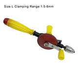Hand Crank Drill for Woodworking Plastic Metal Punching 0.6-6mm Jewelry Tools
