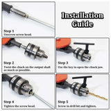 Crank Drill 3/8 Inch Precision Chucks Hand Drill